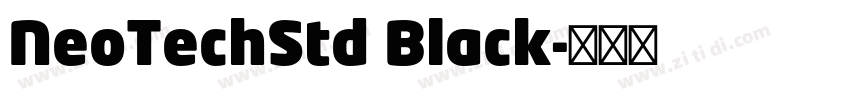 NeoTechStd Black字体转换